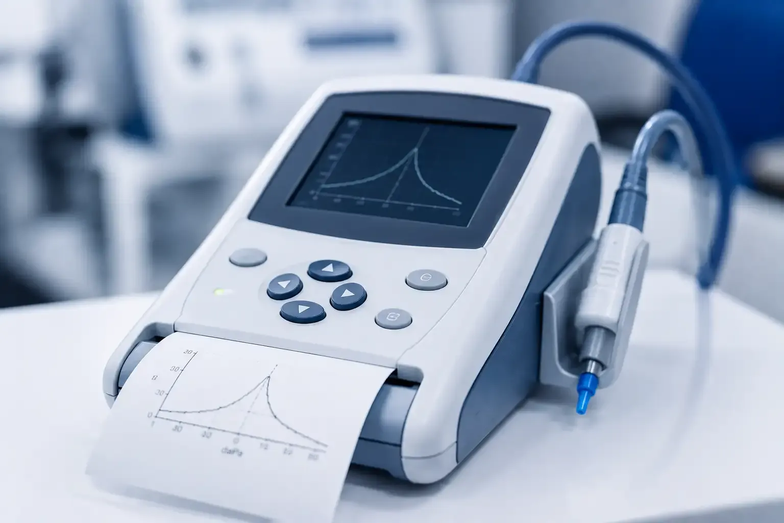 Tympanometry procedure — Audiology at Anandaloke Sonoscan Centre, Siliguri