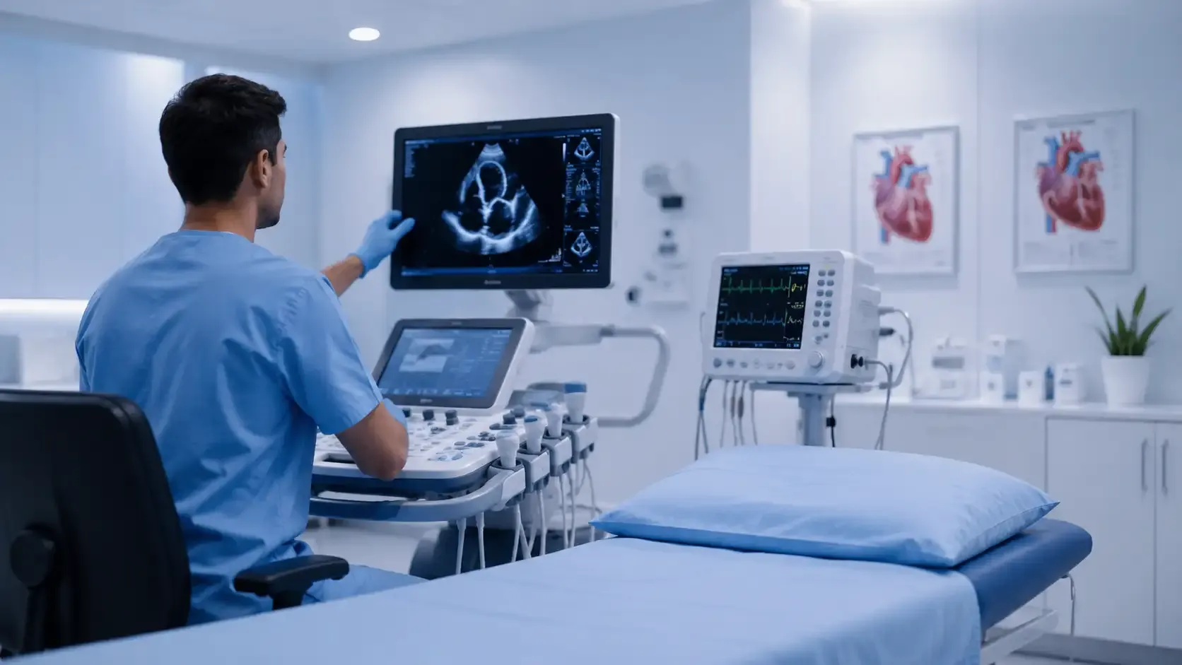 Cardiology department at Anandaloke Sonoscan Centre, Siliguri