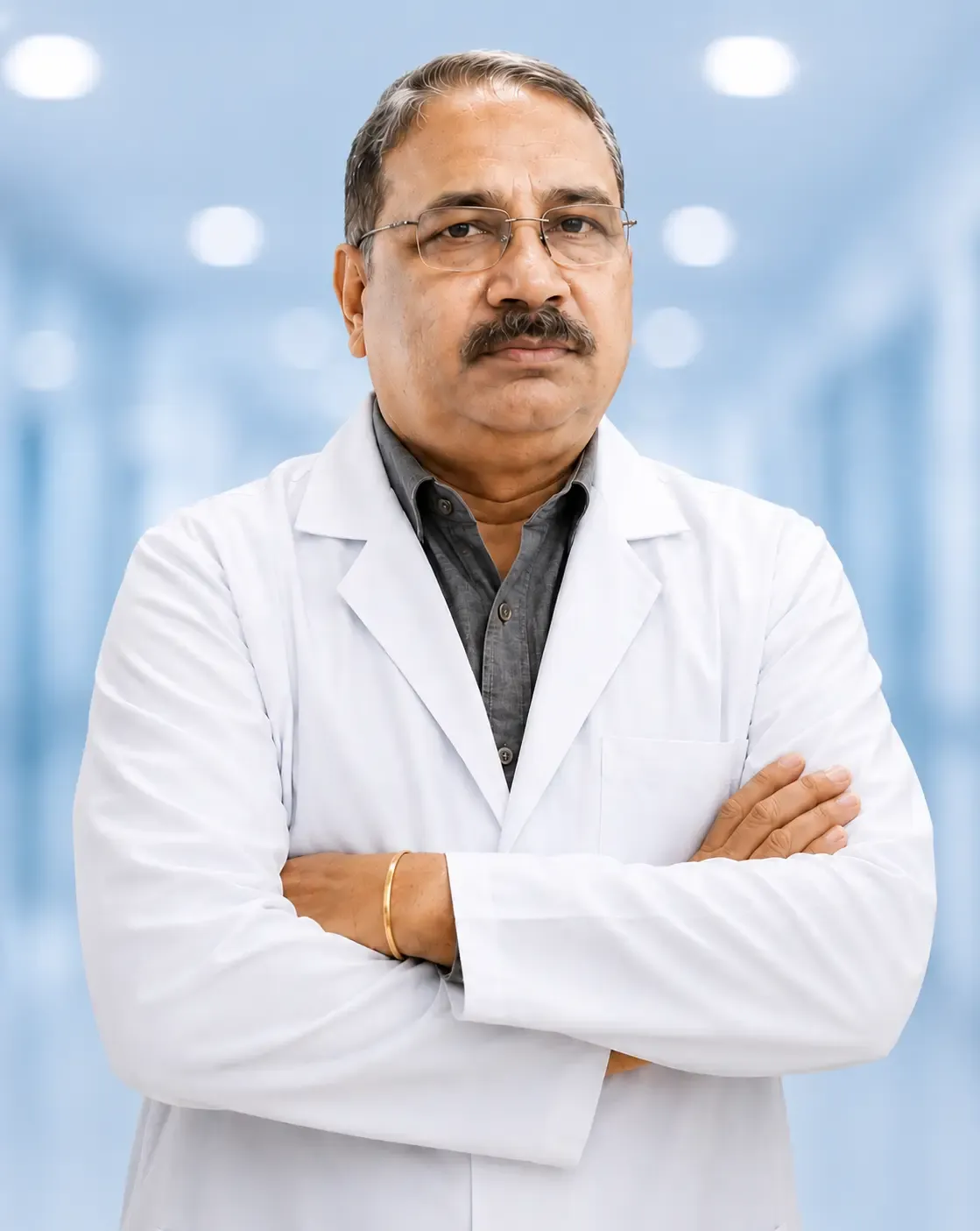 Portrait of Dr. Sushanta Kr Roy, Managing Director & Chief Consultant Radiologist at Anandaloke Sonoscan Centre